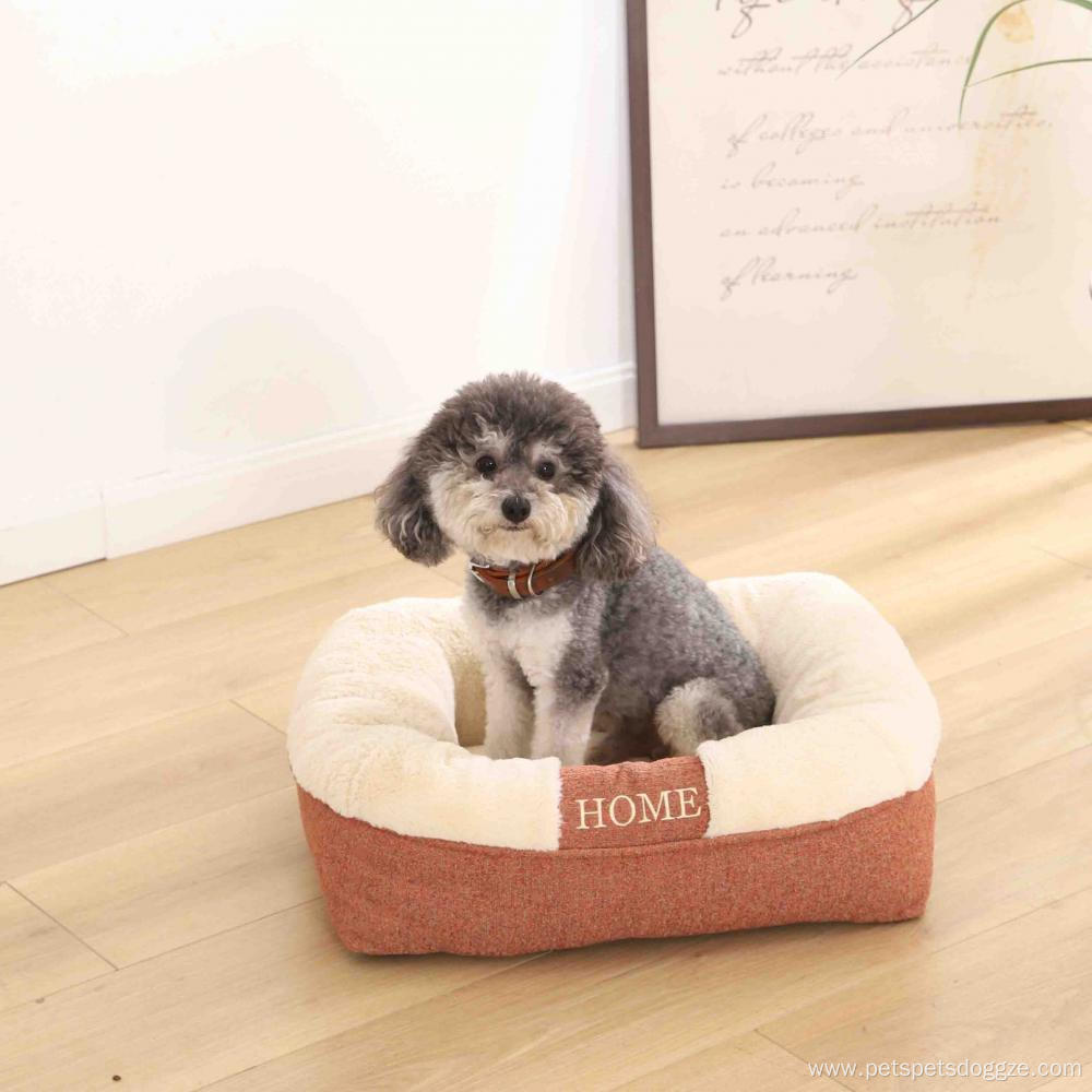 Pet Sofa Thick Soft Pv Plush Dog Bed