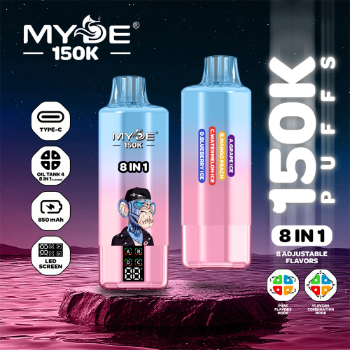 MYDE 8in1 150K Пуфчета за еднократна употреба vpae на едро