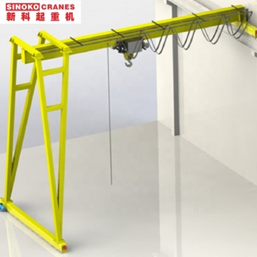 5t to 10t Box Girder Single Leg Gantry Crane Model