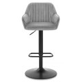 Velvet liftable armrest bar chair