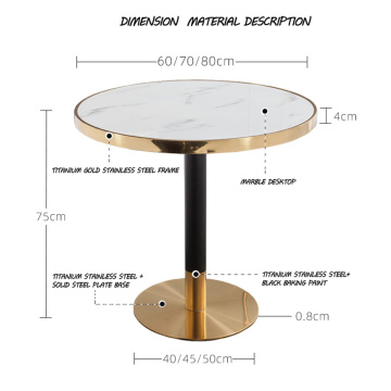 Table basse ronde moderne de design simple
