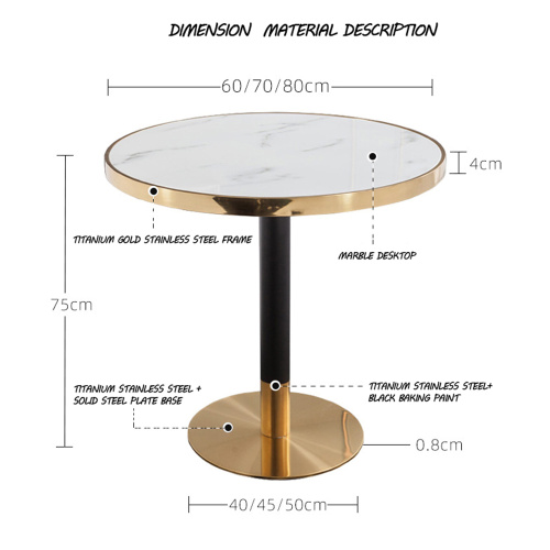 Mesa de café redonda de diseño simple moderno