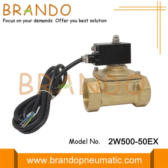 2'' Inch Brass Explosion-Proof Water Solenoid Valve DN50