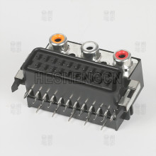 Scart Jack RCA+CS 3107D-001