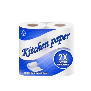 High Quality Absorbable Embossed Wood Pulp Kitchen Paper Towels