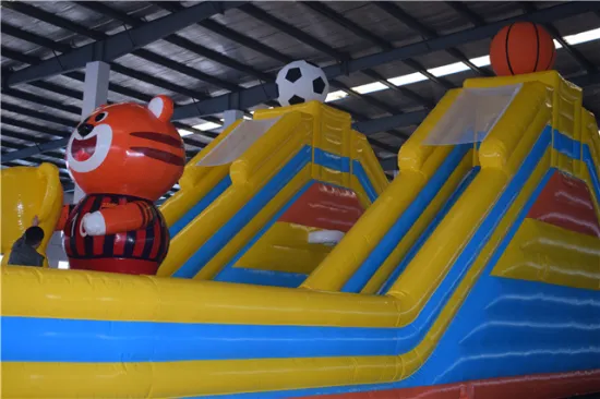 hot selling dragon amusement park large inflatable funny park with slide inflatable jumping castle