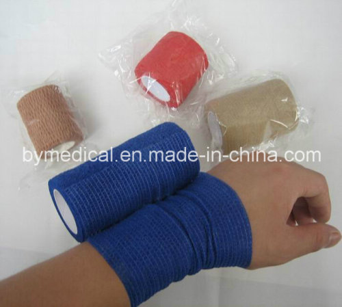 Medical Individual Packed Non Woven Self Adhesive Bandage