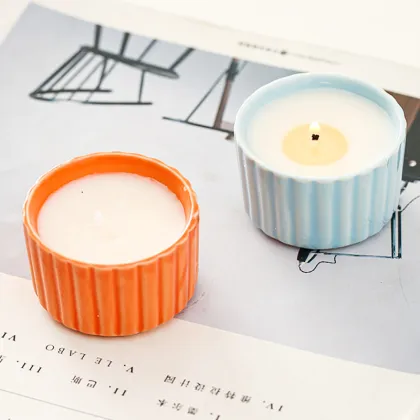 Ceramic Jar Essential Oil Color Aromatherapy Candles Gifts