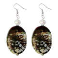 Natural Gemstone Agate Earring