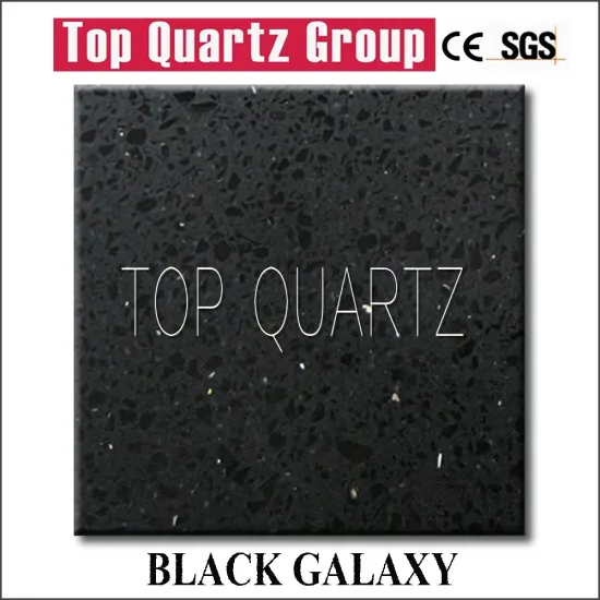 Hot sales black star quartz stone,white mirror fleck quartz stone countertop