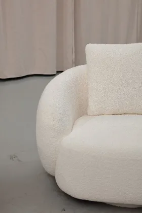 Single-person coarse cloth sofa