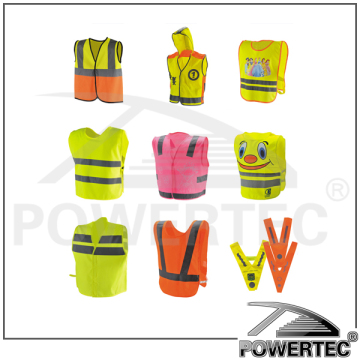 POWERTEC EUROPE STANDARD CHILDREN SAFETY VEST CONFORMS TO EN1150 100% POLYESTER