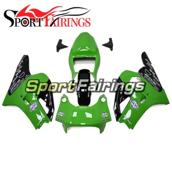 Racing Fairing Kit Green and Black Sportbike Bodywork for Kawasaki ZXR400 Fairings Kit Compression High Quality Body Kit ZXR400
