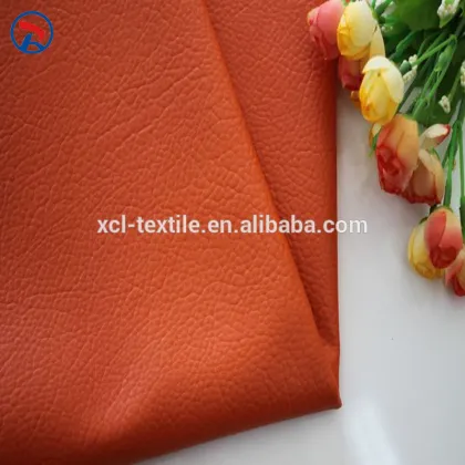 XCL 2016 Hot sale colorful embossed PU leather Synthetic leather for clothes