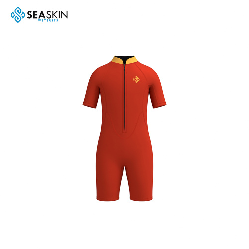 Seaskin Short Sleeves Springsuit with Front Zip