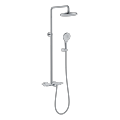 Metal Grey Three Functions Copper Thermostatic Shower