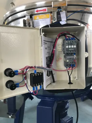 Stainless Steel Huare Industrial Color Mixer: HHS-50E, HHS-200E Models for Vertical Plastic Mixing