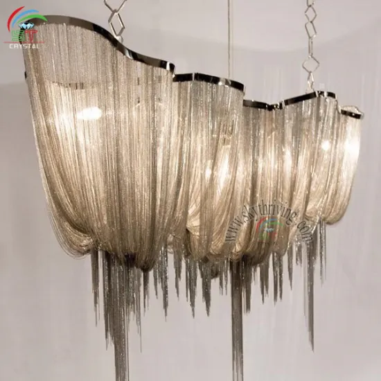 aluminum chain hanging chandelier