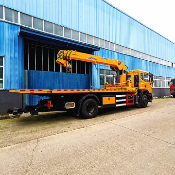 8-Ton Flatbed Tow Truck with Crane