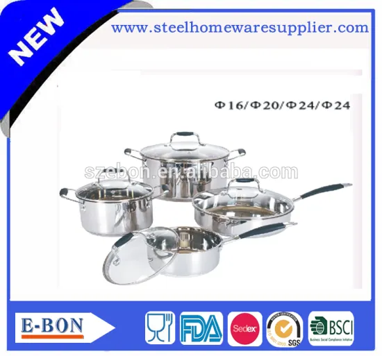 Modern Kitchen Designs Stainless Steel Cookware Set