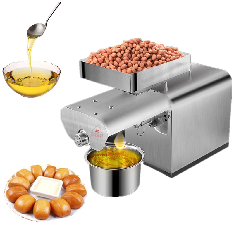 Stainless steel automatic small seeds oil extractor cold hot sesame oil pressed expeller peanut soybean oil press maker