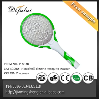 LED Rechargeable Electric Mosquito Killing Bat Fly Swatter