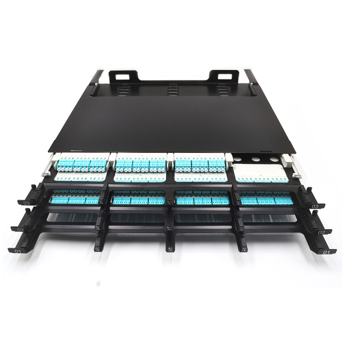 High Density 1U 144F MPO-LC Patch Panel