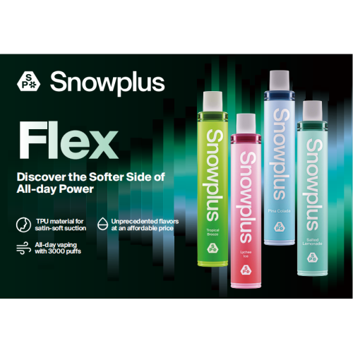 Snowplus ใหม่ Disposcods 3000 puffs flex vape pod