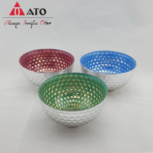 Nordic Style Embossed bowl with Aluminzing&Spray