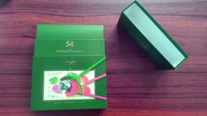 Custom 54-Colored Professional Oil-Based Art Pencils Set with Gift Box