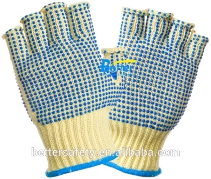 Fingerless Aramid Fibre Dots anti Industrial Glove