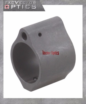 Vector Optics Micro Low Profile Gas Block Mount 0.936 inch Inside Diameter Steel Matte fit .223 .308