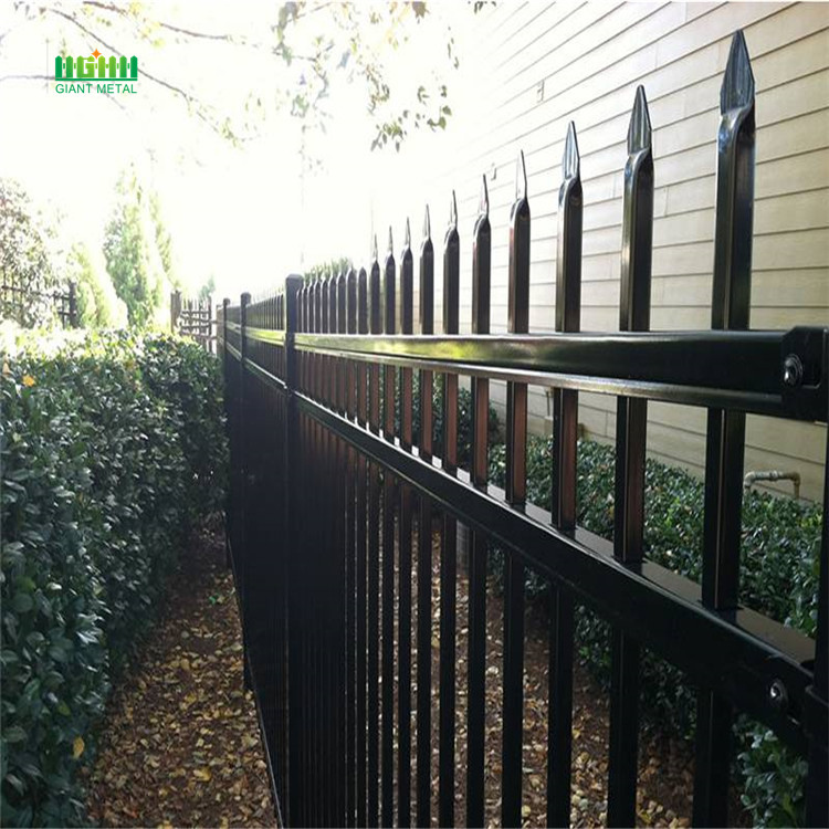 Ornamental iron fence points