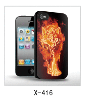 3d Wolf Picture Iphone Case,pc Case Rubber Coated,multiple Colors Available 