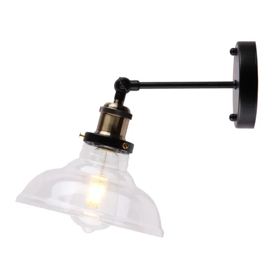 Glass E27 post-modern wall lamp