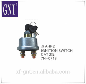 hot sell excavator parts E 2 lines 7N-0718 ignition key switch