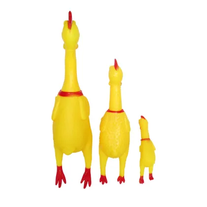 Interactive Durable Dog Toy: Hide and Seek Screaming Chicken