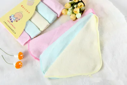 Baby face towel bamboo fiber