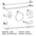 Hotel Luxury Stainless Steel Toilet Room Set White Bath Accessories Bathroom