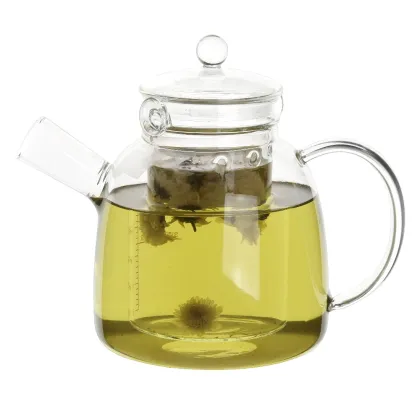 manufacturer china promotion gift OEM teapot glass, hotel teapot