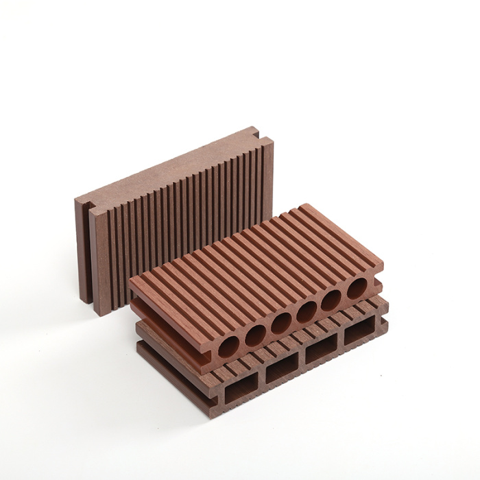 Kayu plastik kayu wpc pelapisan lantai luaran