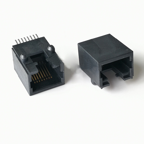 RJ45 8P SMT-connector aan de zijkant: