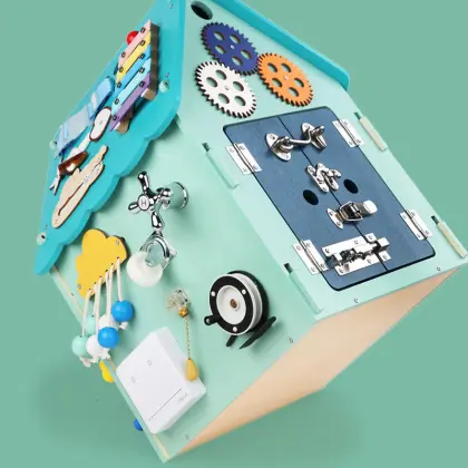 Wholesale Wooden Playhouses: Educational Toys for Kids on Busy Board