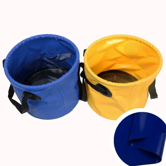Waterproof PVC Coated Tarpaulin Roll and Semi-Coated PVC Tarps for Foldable Water Buckets