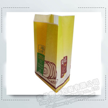 Kraft Bread Packing Paper Bags with Clear Window
