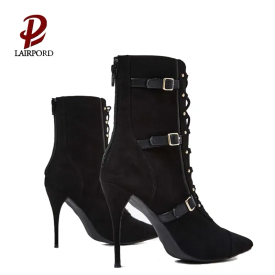 newest new design fashion black women boots