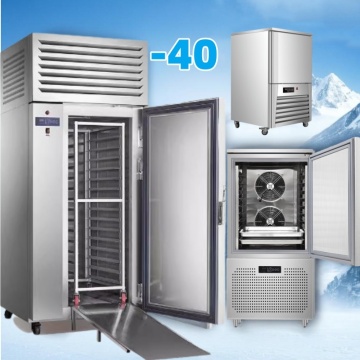 Επαγγελματικός καταψύκτης 1,5 τόνων CO2 Gelato με τρόλεϊ εξατμιστή για ψάρια και κοτόπουλο