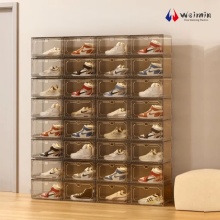 کابینت ذخیره سازی جعبه کفش اکریلیک مشکی جدید 2025