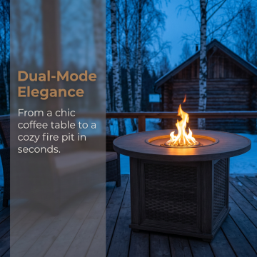 Compact Stove Table with Storage Solutions