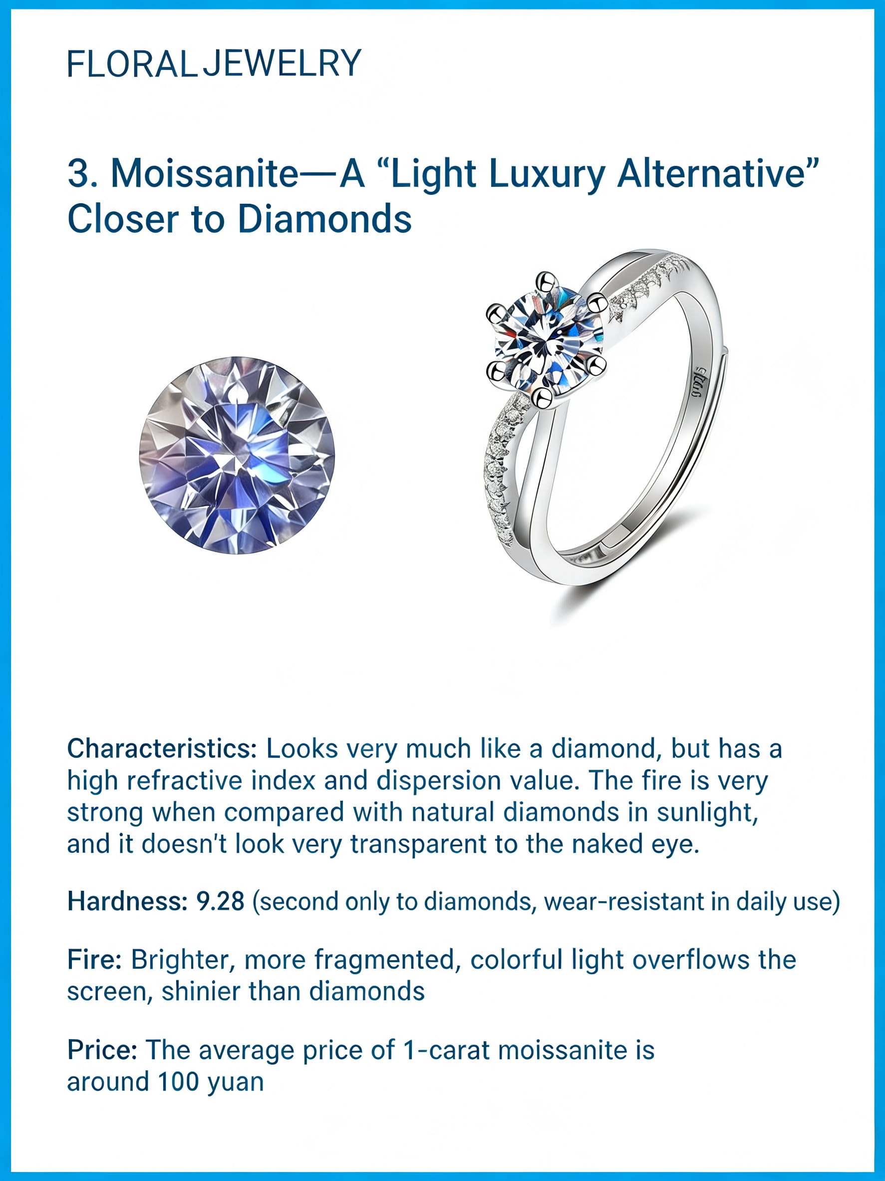 moissanite vs diamond sparkle